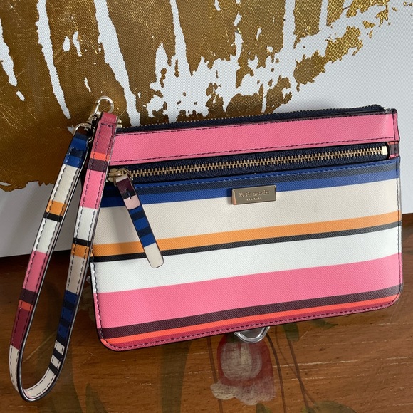 Kate Spade Striped Wristlet - Picture 6 of 16